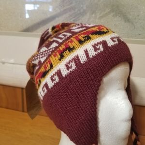 Alpaca hat Unisex Granate- Garnet  New